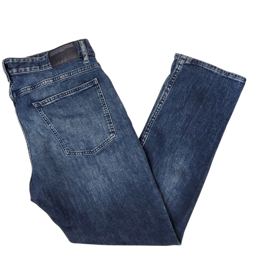 Closed Mens Candiani Denim 6 Pocket Dark Wash Straight Leg Jeans 38x30